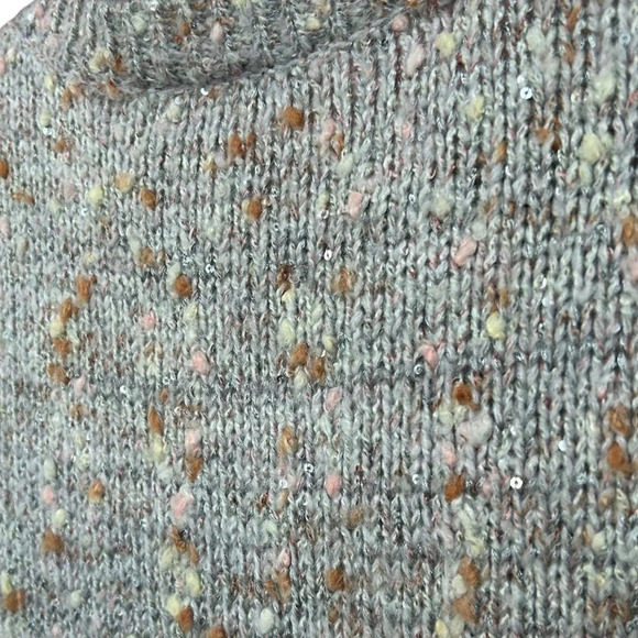 Alison Andrews Women's Multicolored Knit Popcorn Crewneck Sweater Size Large - Picture 7 of 7